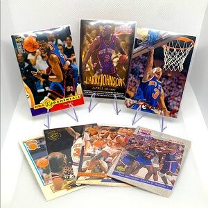 New York Knicks NBA Topps Basketball Card Set Ewing Johnson Starks Excellent!!